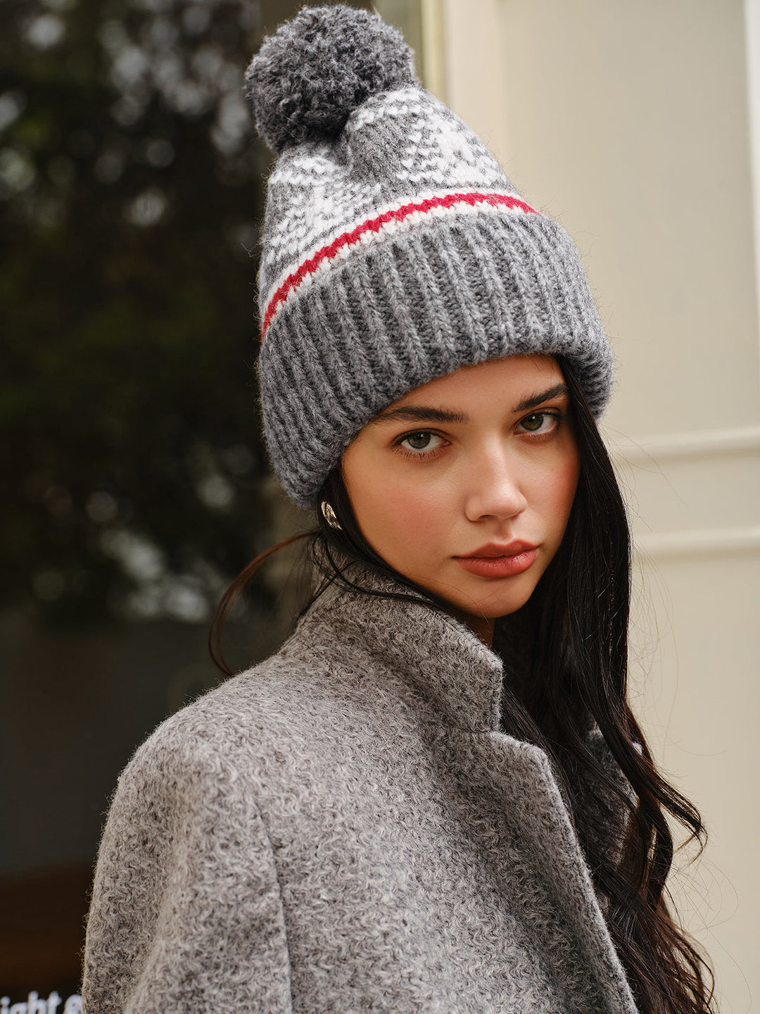 Damen Strickmütze Warm aus Wolle – Modische Wintermütze für Alltag und Freizeit
