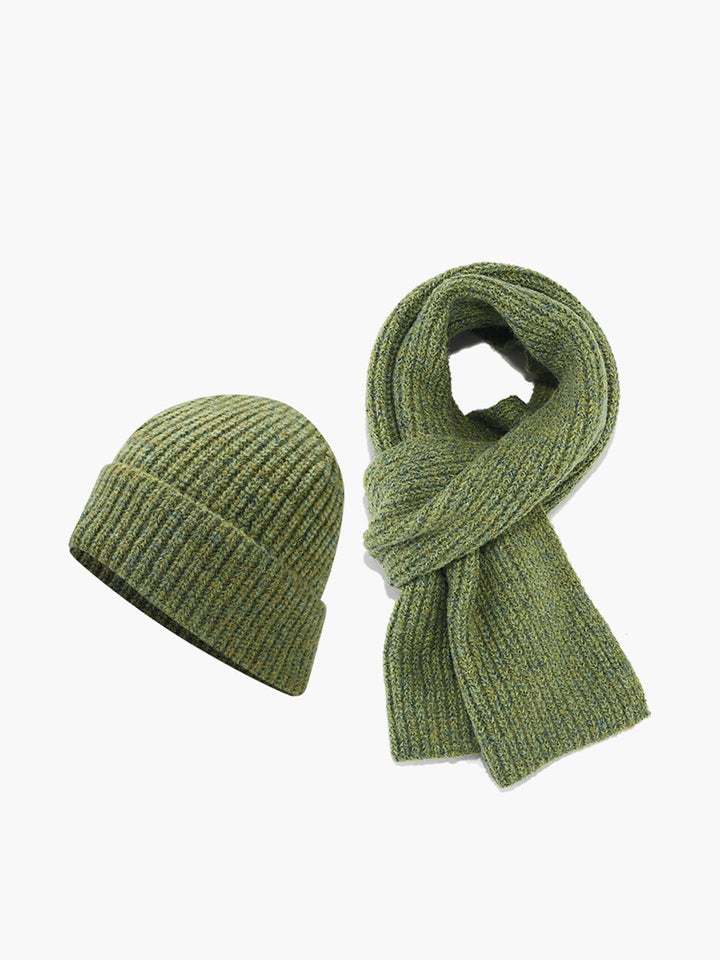 Damen Strickmütze mit passendem Schal