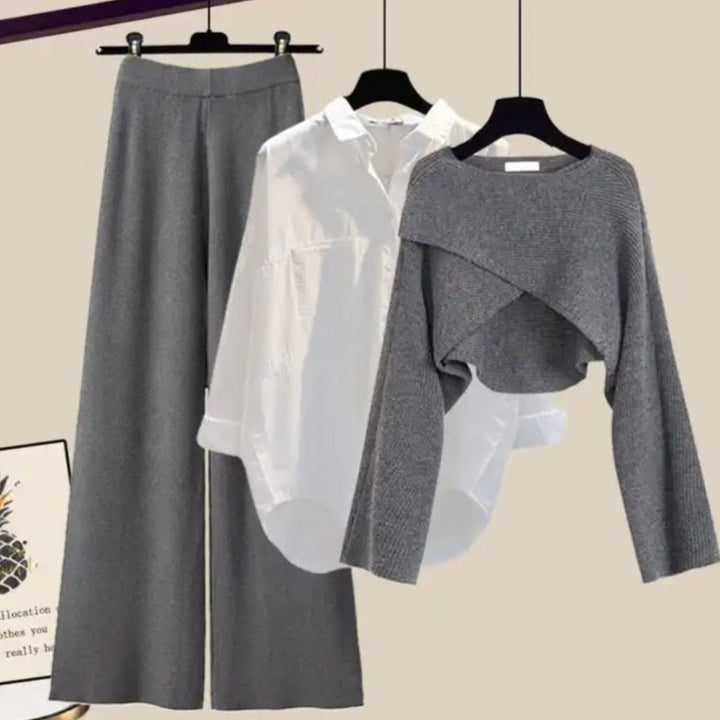 Women's 3-piece Knitting Set Soft Material Comfortable