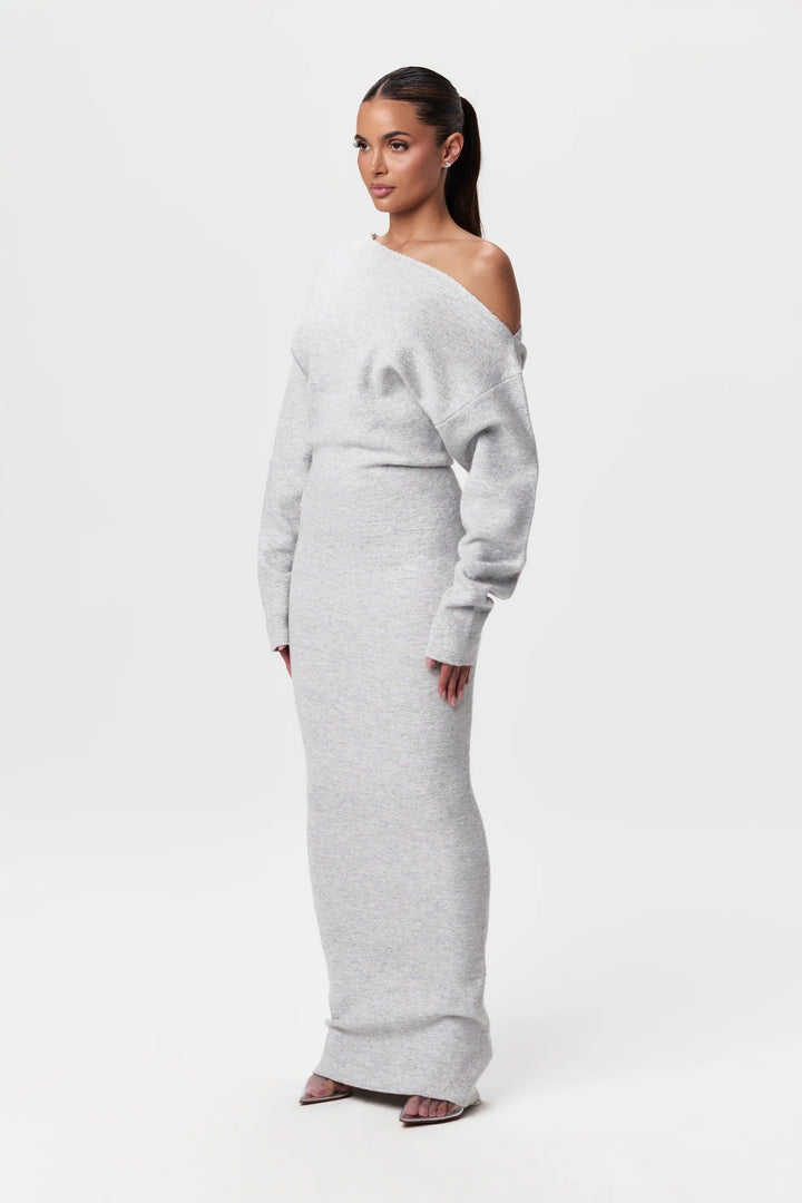 Women's Sweater Dress Drop Shoulder Style High-Quality Fibers
