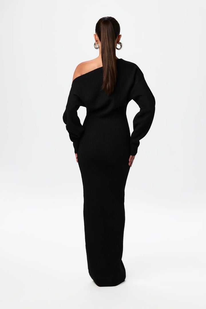 Women's Sweater Dress Drop Shoulder Style High-Quality Fibers