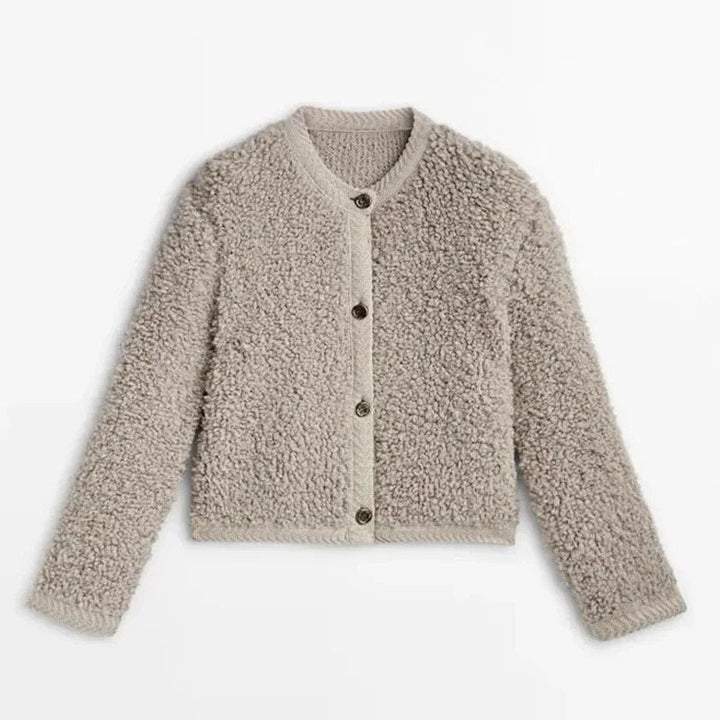 Manteau en teddy pour femmes Hiver Tissu de haute qualité Élégant