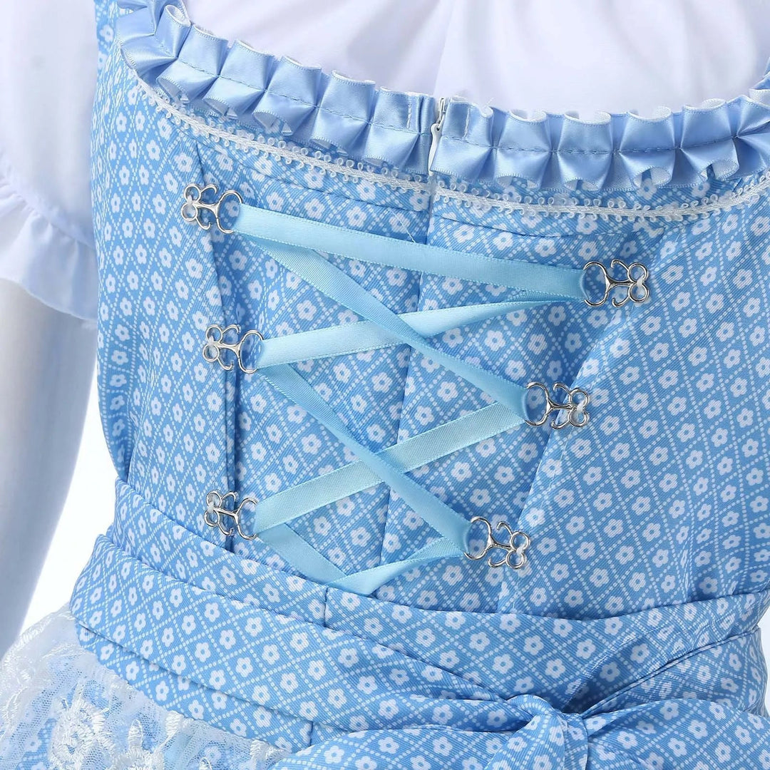 Damen Trachtenkleid Baumwolle Oktoberfest Stil