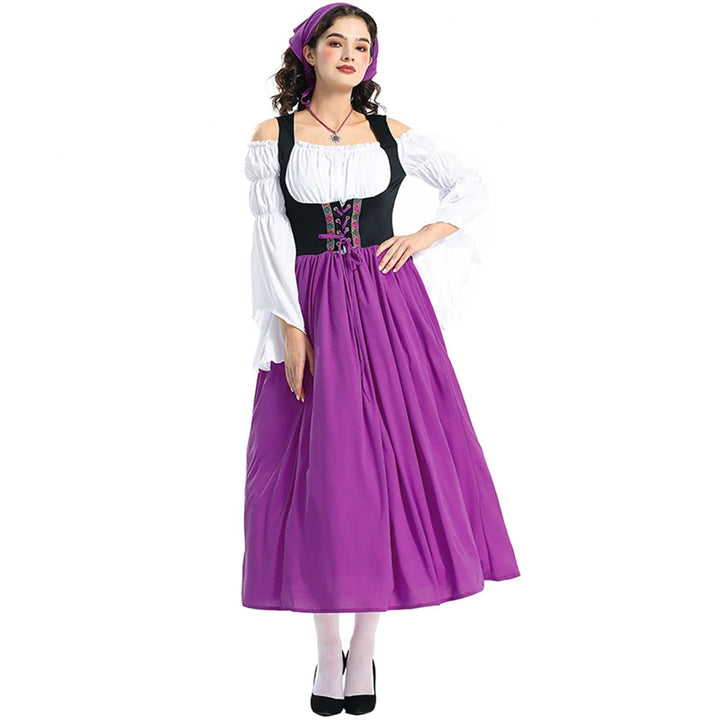 Women's Traditional Dress Cotton Off-Shoulder Elegant