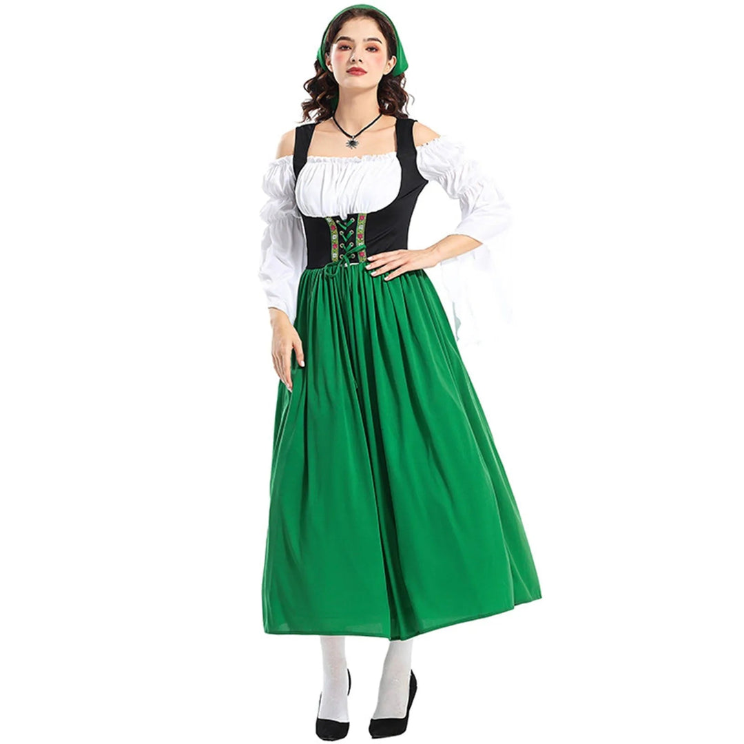 Women's Traditional Dress Cotton Off-Shoulder Elegant