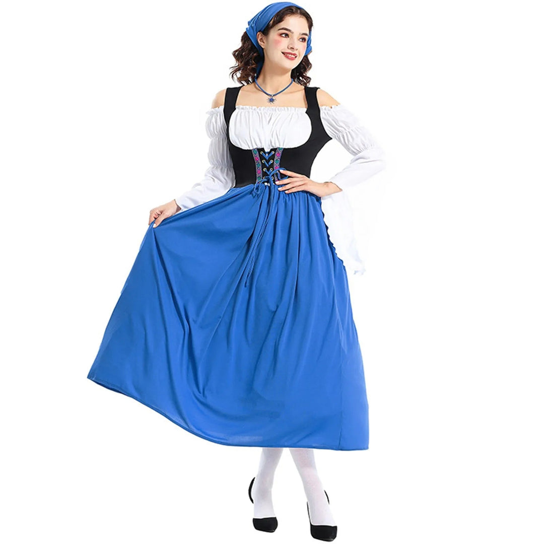 Women's Traditional Dress Cotton Off-Shoulder Elegant