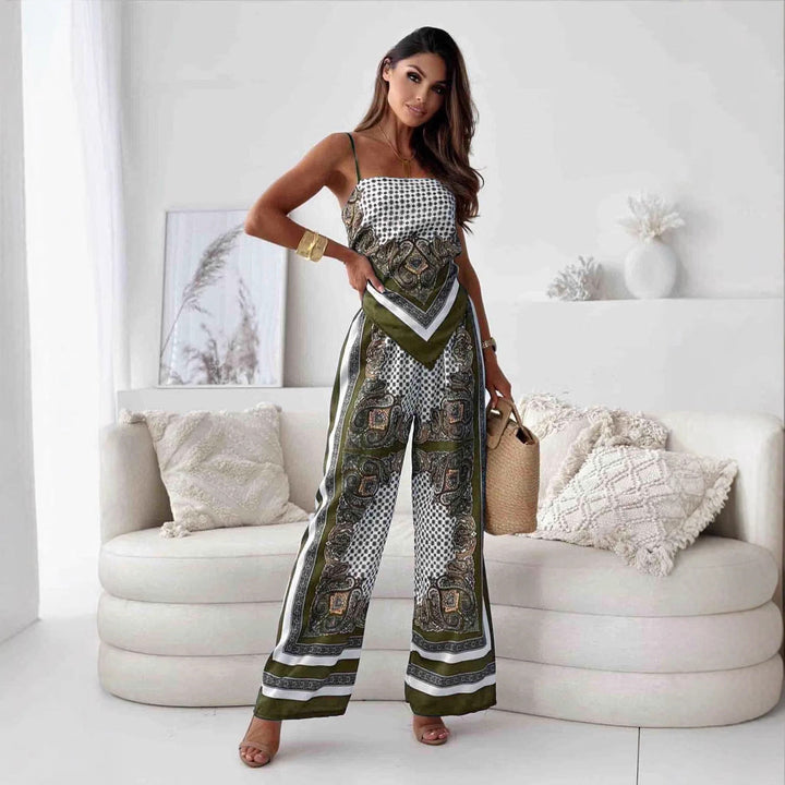 Damen Twinset Elegantes Zweiteiliges Set aus Weichem Stoff