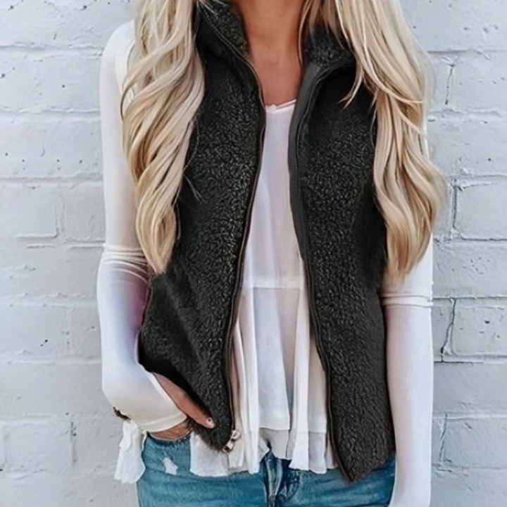 Women's Vest Cozy With Zipper