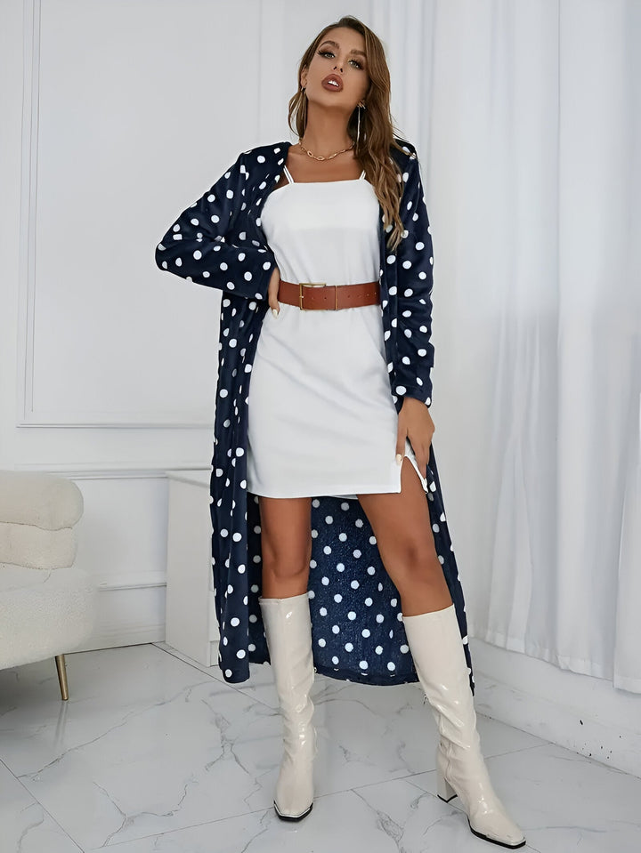 Damen Weste Midi Dalmatin Muster Eleganter Schnitt
