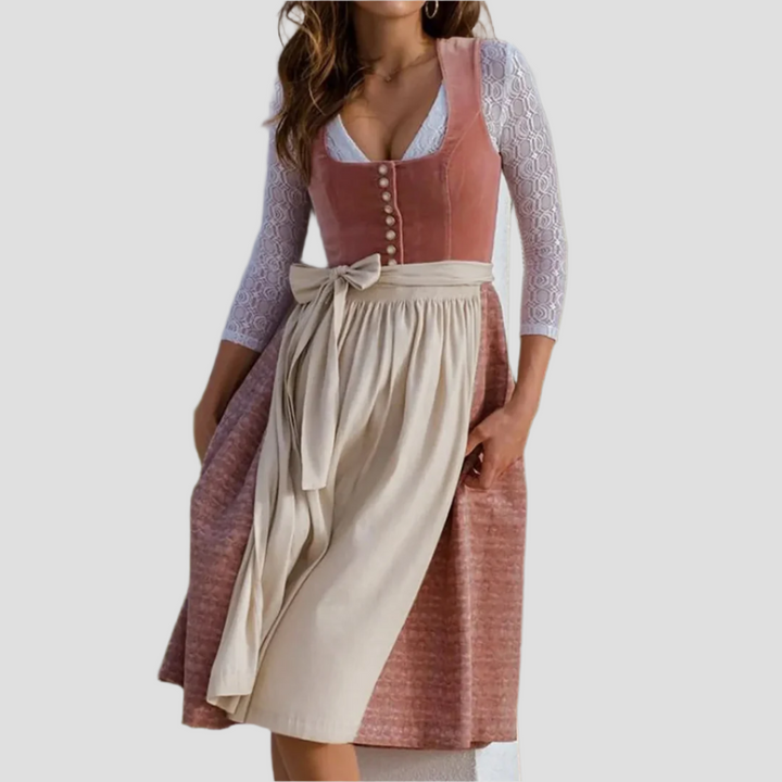 Women's Wrap Dress Cotton Elegant Festive
