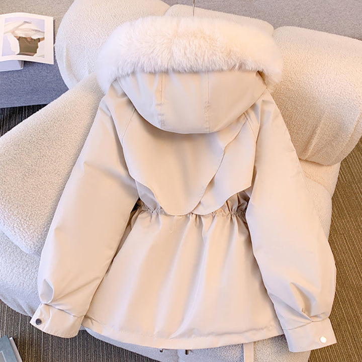 Damen Winterjacke mit Fellkragen Elegant