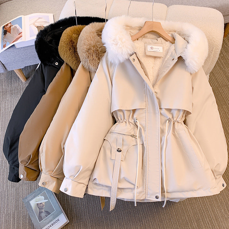Damen Winterjacke mit Fellkragen Elegant