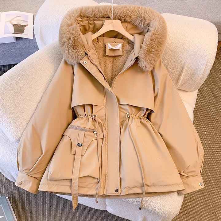 Damen Winterjacke mit Fellkragen Elegant