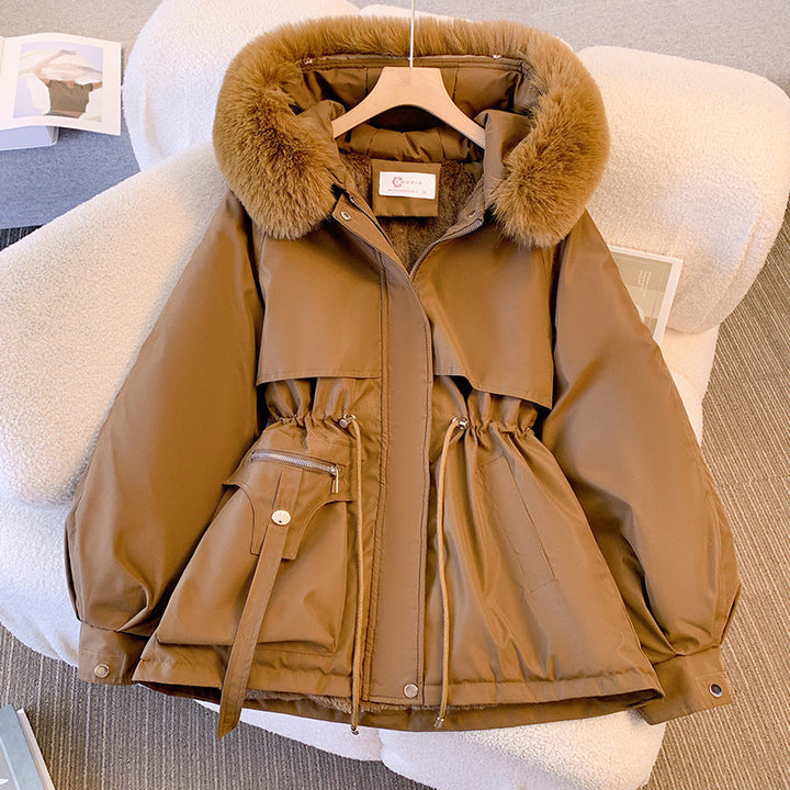 Damen Winterjacke mit Fellkragen Elegant