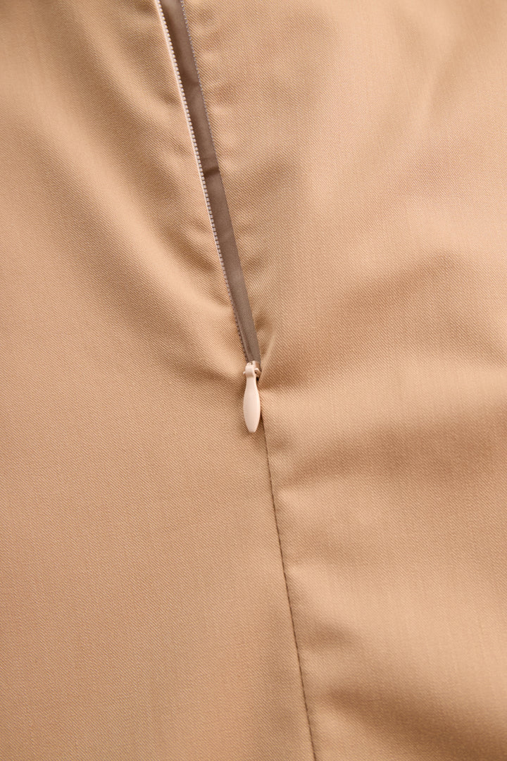 Damenbluse Ärmelos Mischgewebe Mit Bindedetail Elegant 4