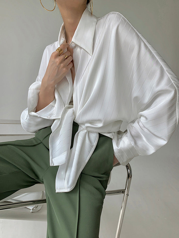 Women's blouse cotton blend oversized casual