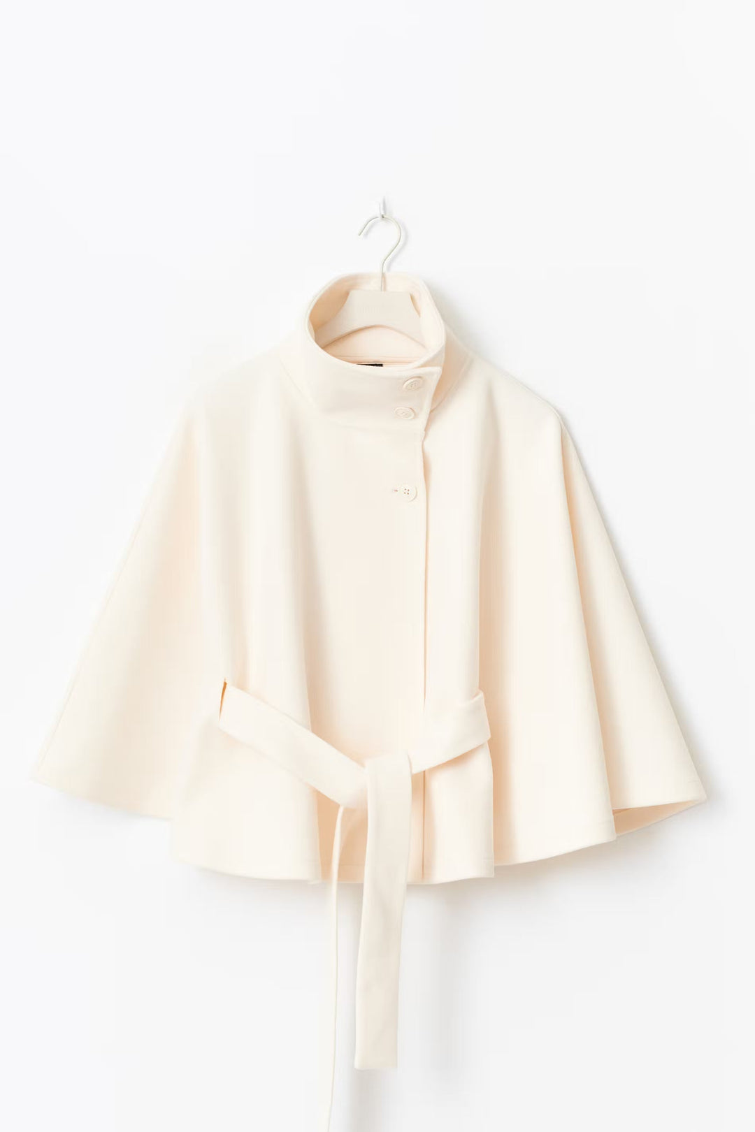 Damenjacke Cape mit Umhangärmeln und hohem Kragen