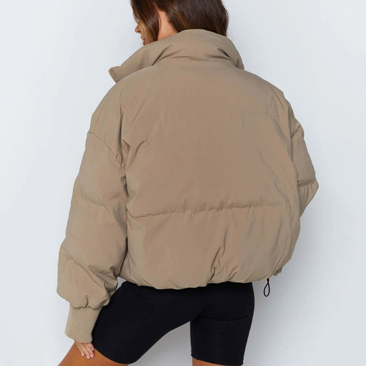 Veste pour femmes Veste courte en duvet Polyester Col montant