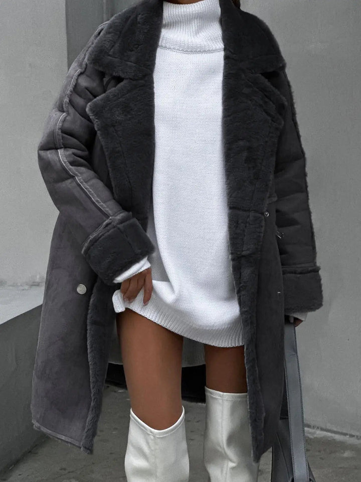 Damenjacke Fleece Elegante Silhouette Bequeme Passform