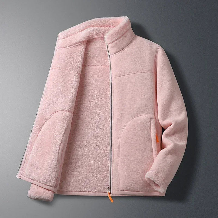 Women's functional jacket with high collar and side pockets