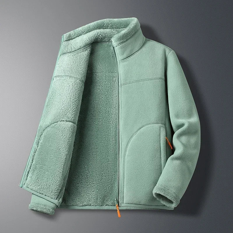 Women's functional jacket with high collar and side pockets
