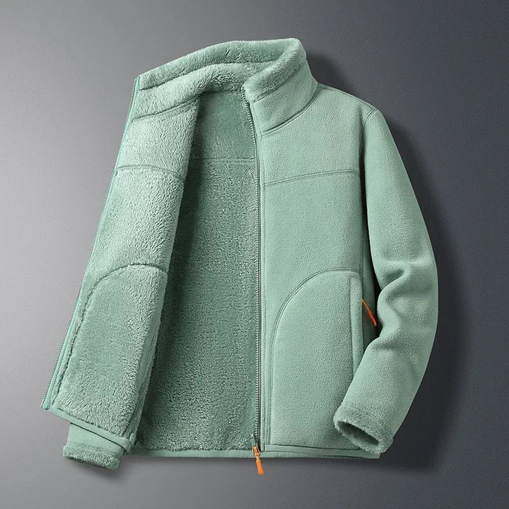 Women's functional jacket with high collar and side pockets