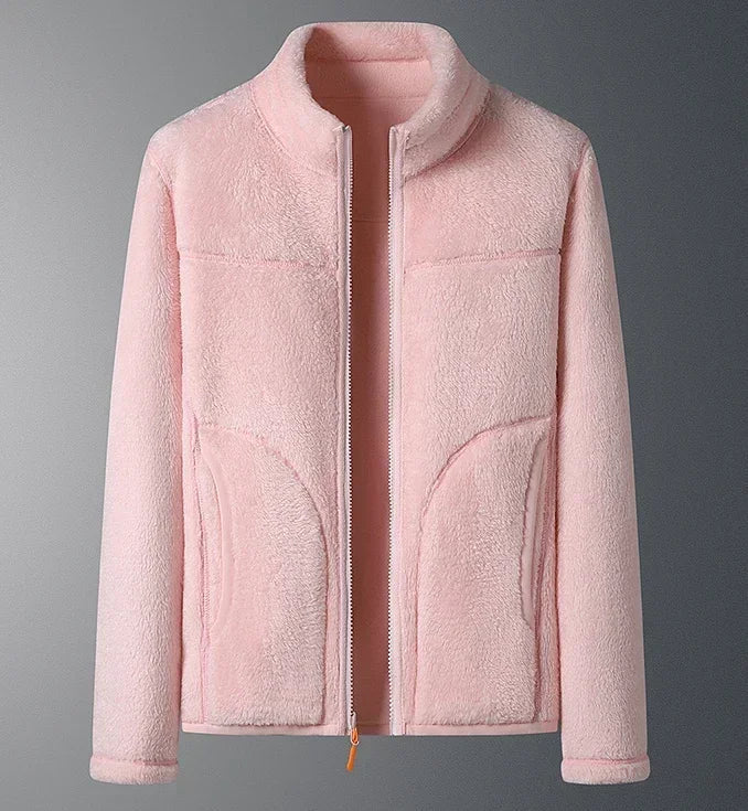 Women's functional jacket with high collar and side pockets