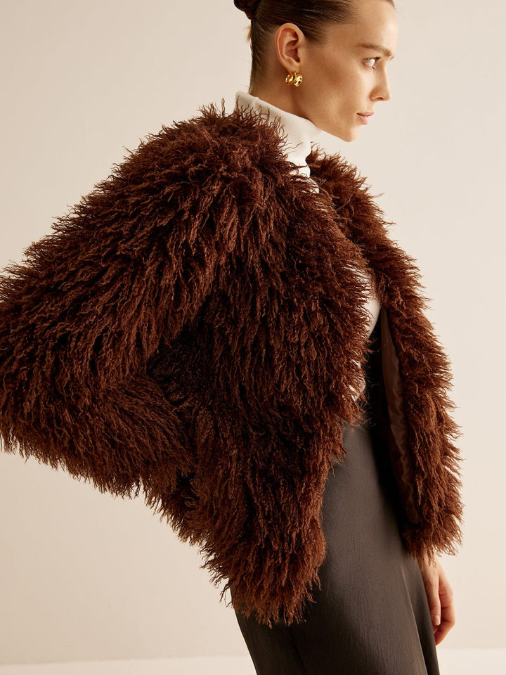 Women's Jacket Faux Fur Boho Chic – Cozy and Modern