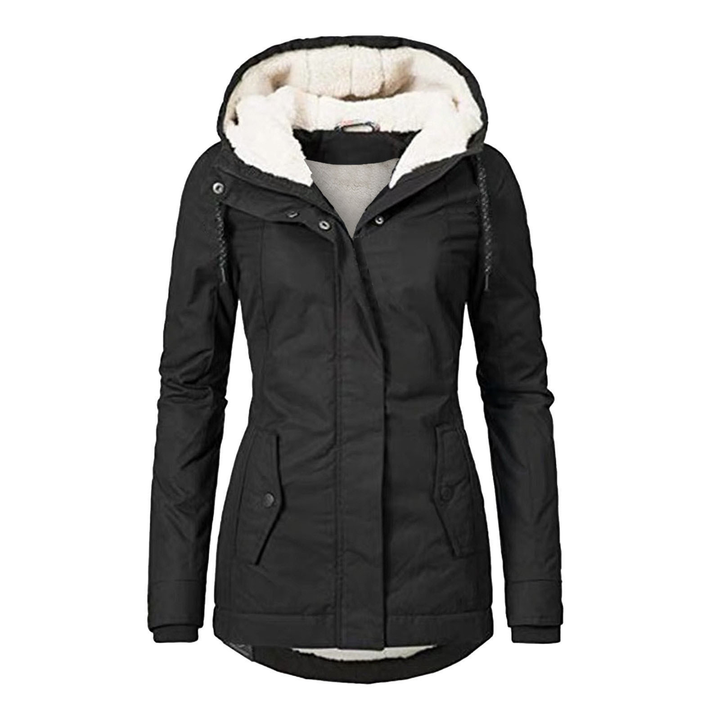 Women's jacket polyester water- and windproof elegant winter style