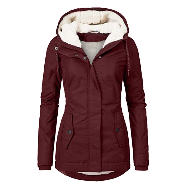 Women's jacket polyester water- and windproof elegant winter style