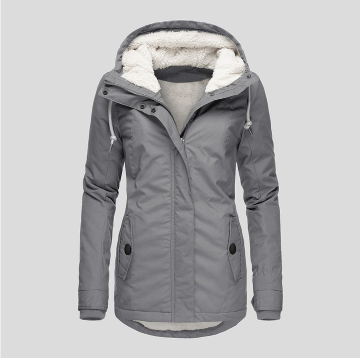 Women's jacket polyester water- and windproof elegant winter style