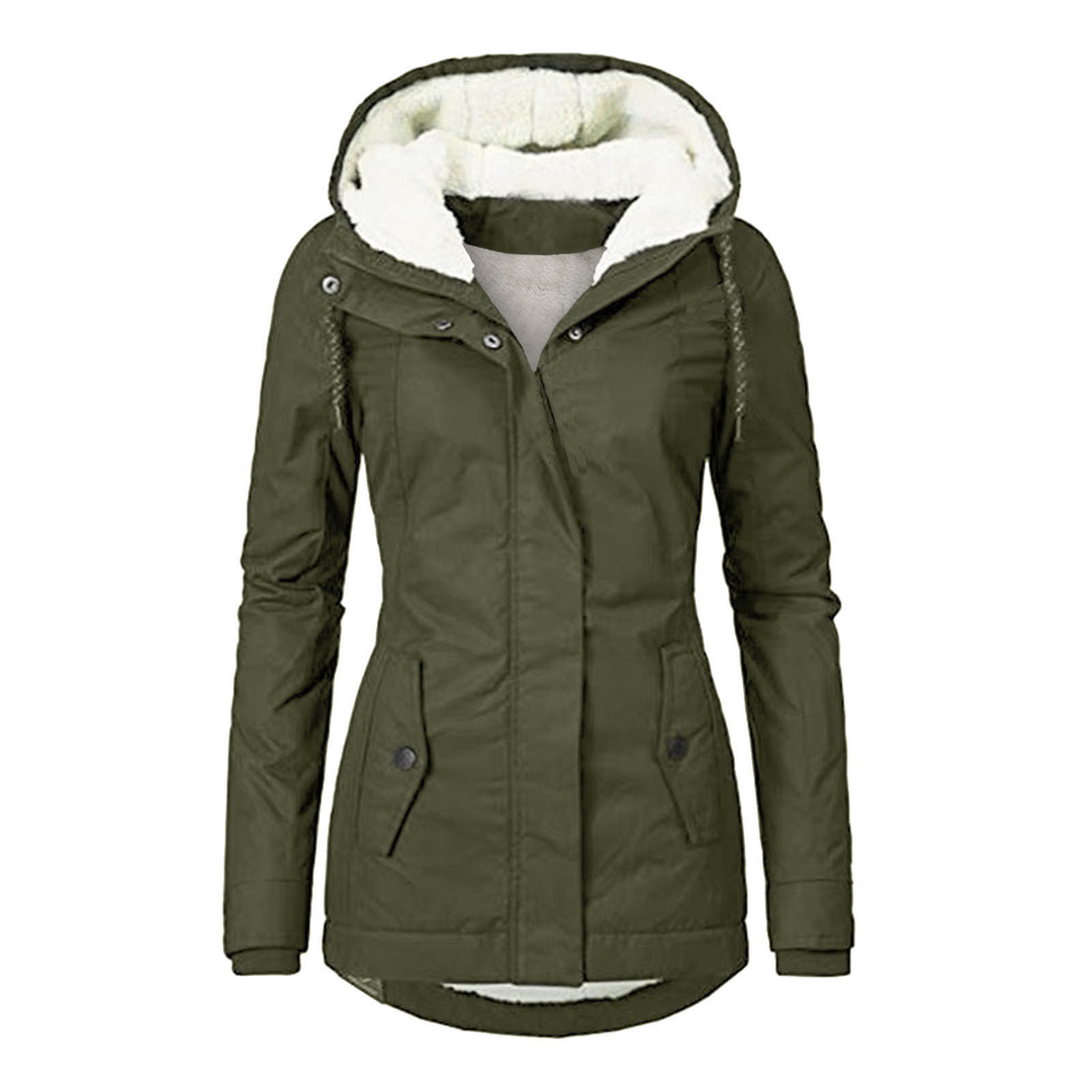 Women's jacket polyester water- and windproof elegant winter style