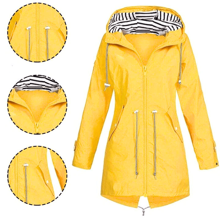 Damenjacke Wasserabweisend Winddicht Elegante Passform
