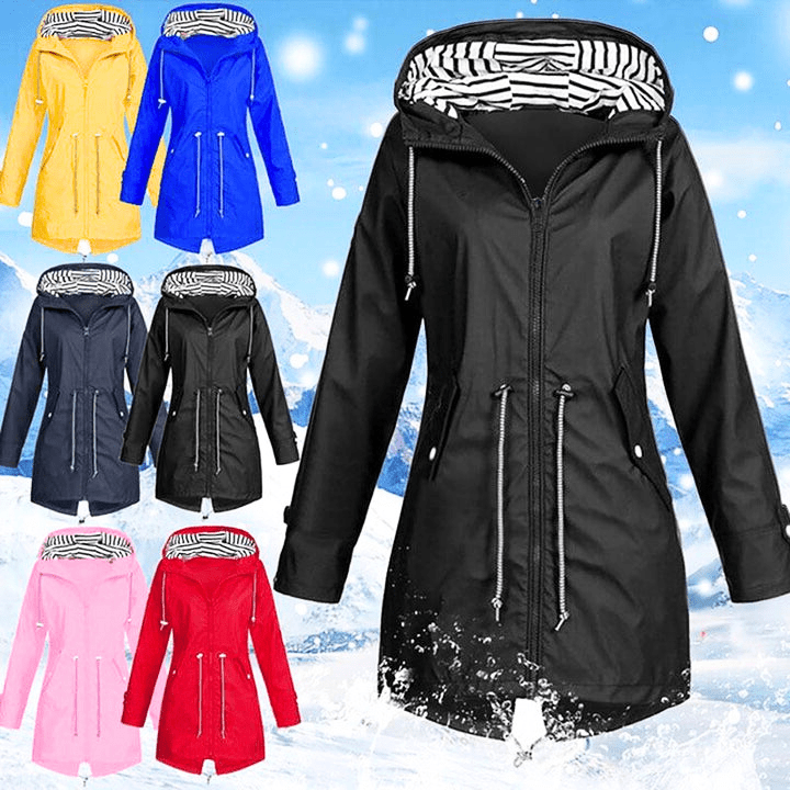 Damenjacke Wasserabweisend Winddicht Elegante Passform