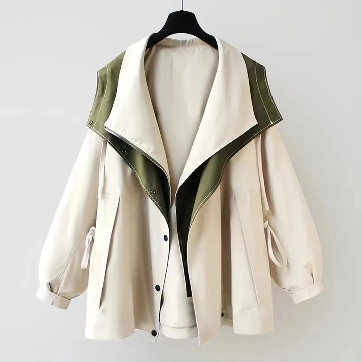 Women's jacket waterproof polyester stylish for leisure and outdoor activities