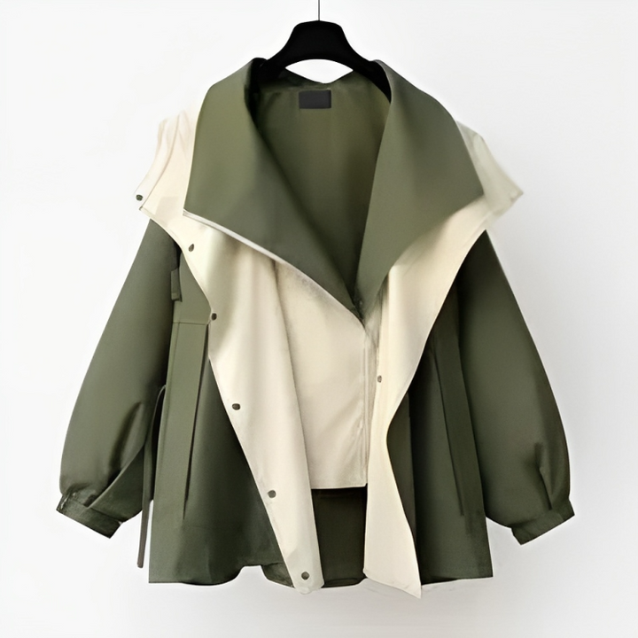 Women's jacket waterproof polyester stylish for leisure and outdoor activities