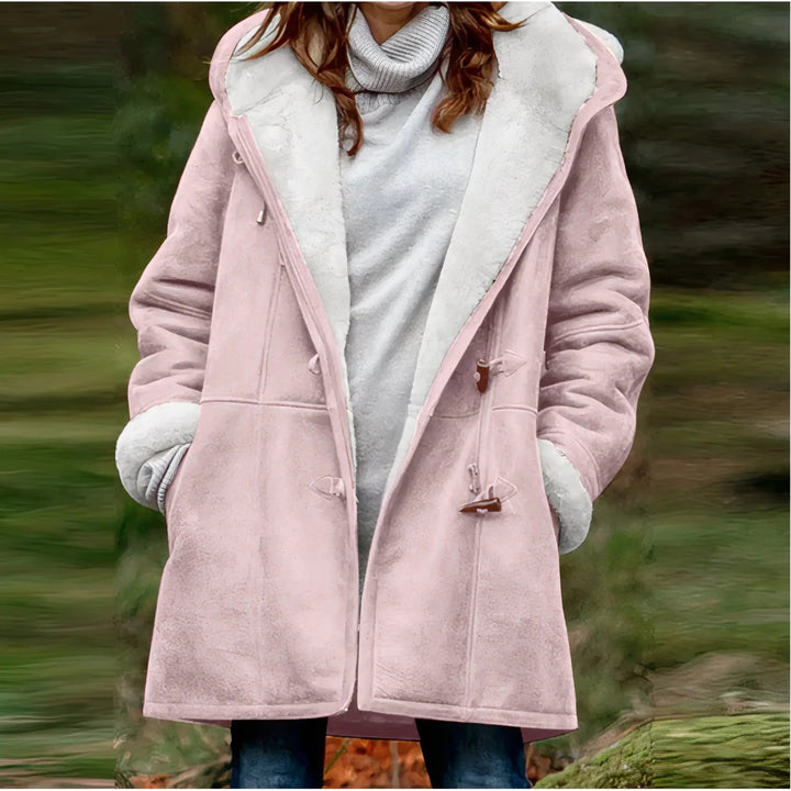 Damenjacke mit Veganfellfutter und Taillierter Passform