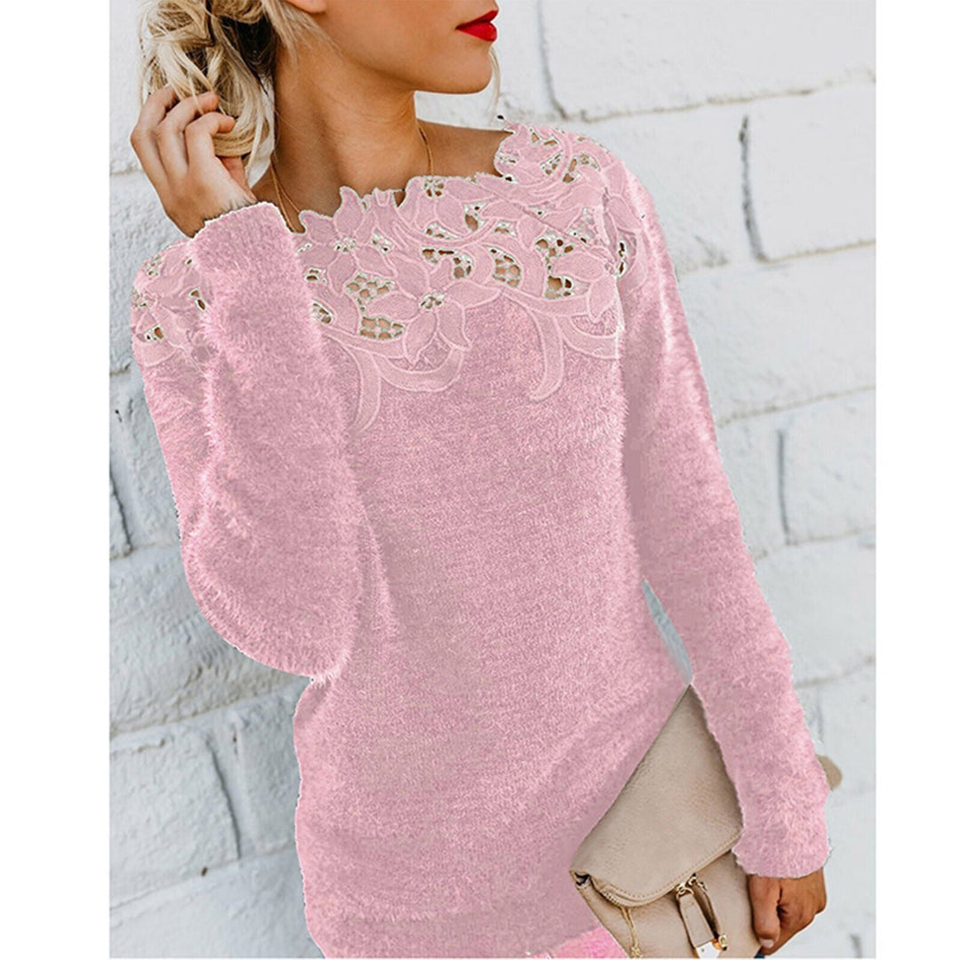 Pull pour femmes coton imprimé floral moderne