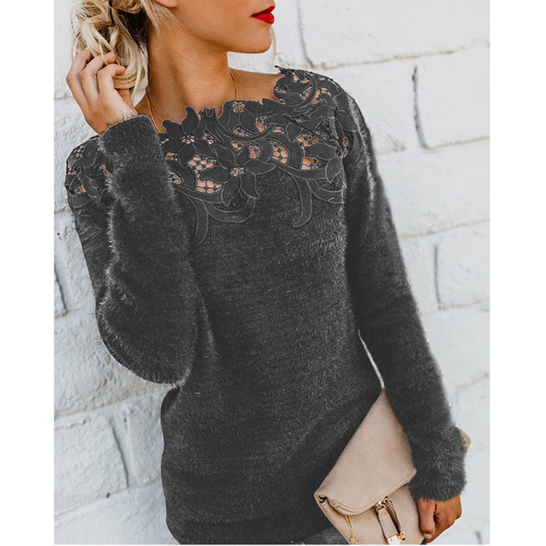Pull pour femmes coton imprimé floral moderne