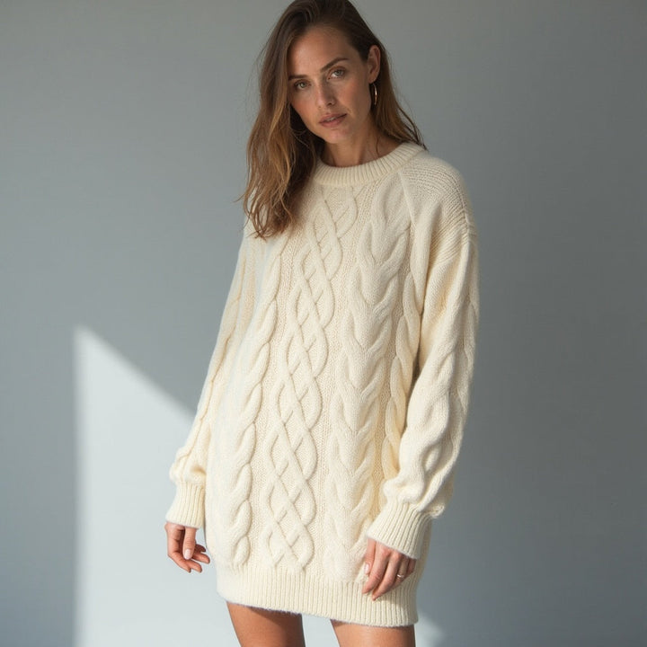 Damenpullover Baumwolle Eleganter Stil Atmungsaktiv Warm