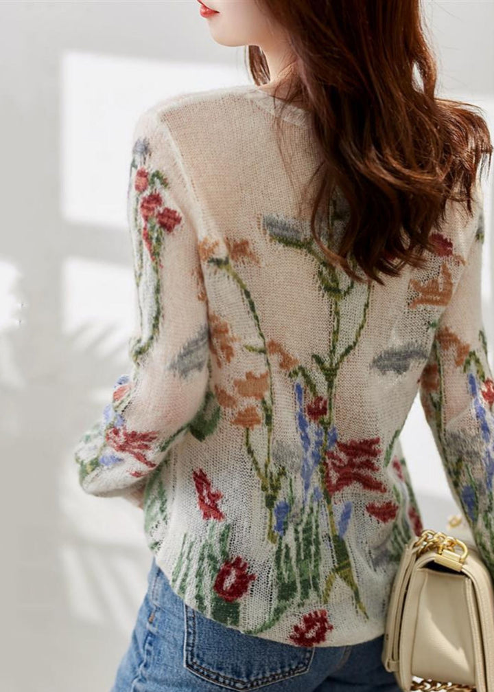 Damenpullover Langarm O-Ausschnitt 4