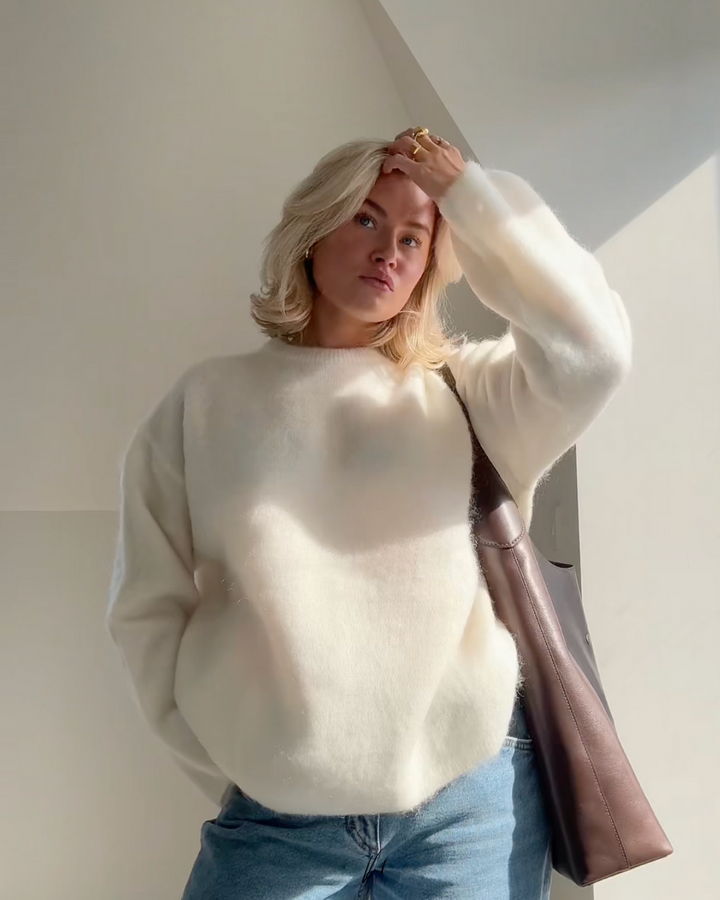 Pull pour femmes en mohair élégant pour les personnes soucieuses de leur style