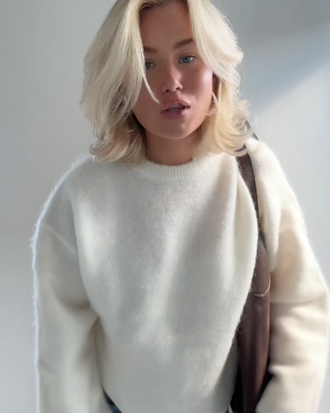 Pull pour femmes en mohair élégant pour les personnes soucieuses de leur style