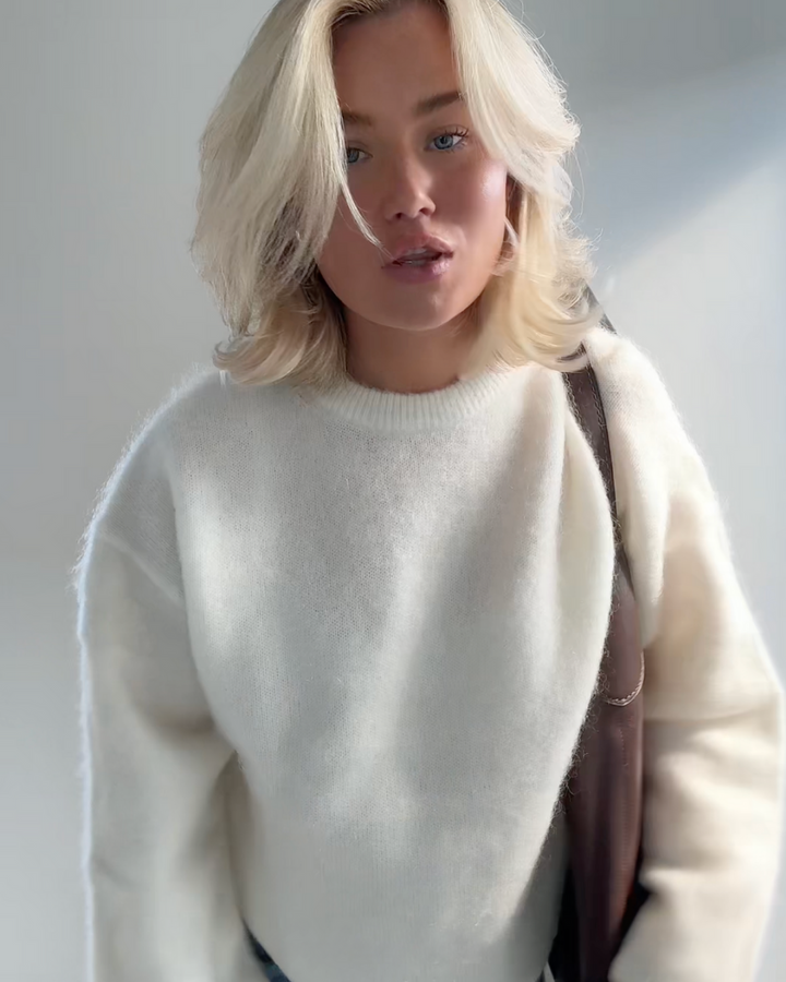 Pull pour femmes en mohair élégant pour les personnes soucieuses de leur style