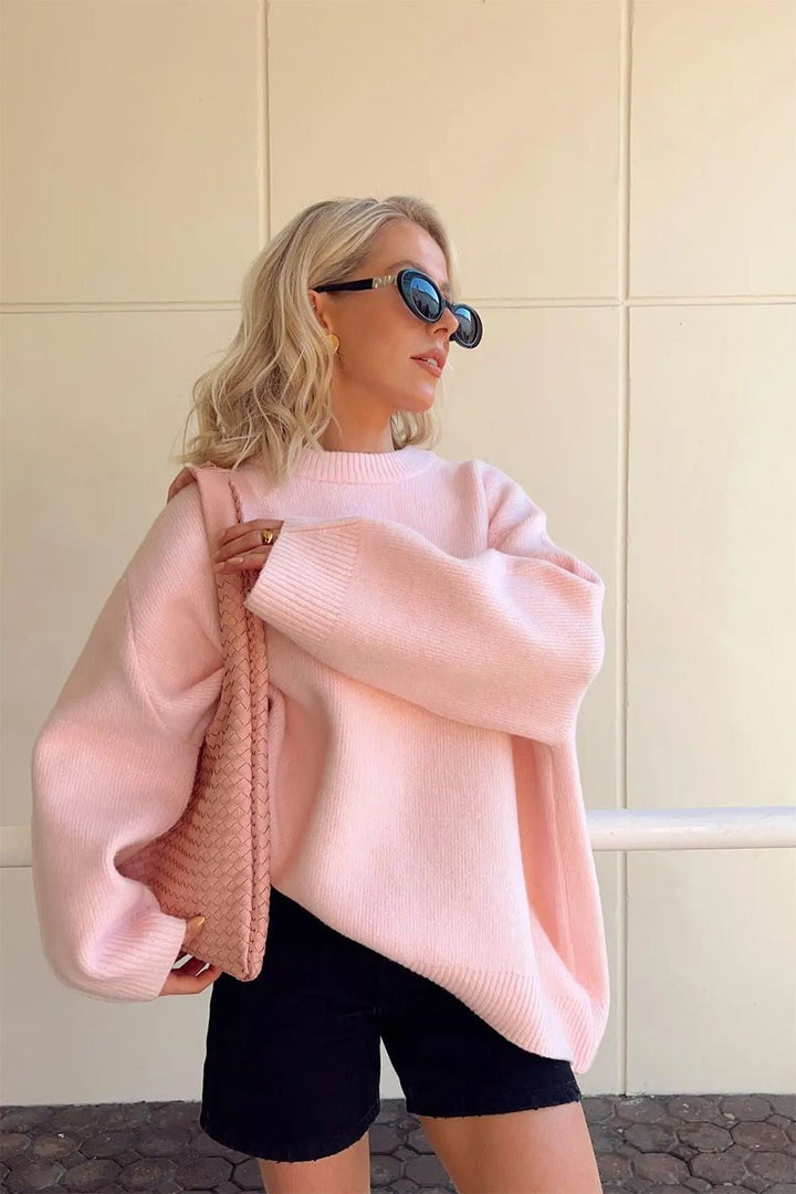 Pull femme oversize matière douce style tendance