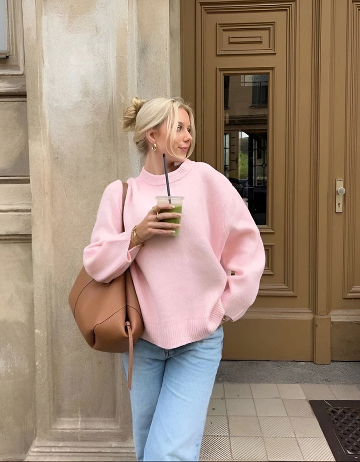 Pull femme oversize matière douce style tendance