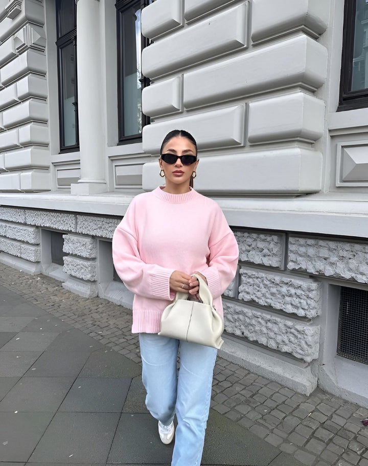 Pull femme oversize matière douce style tendance
