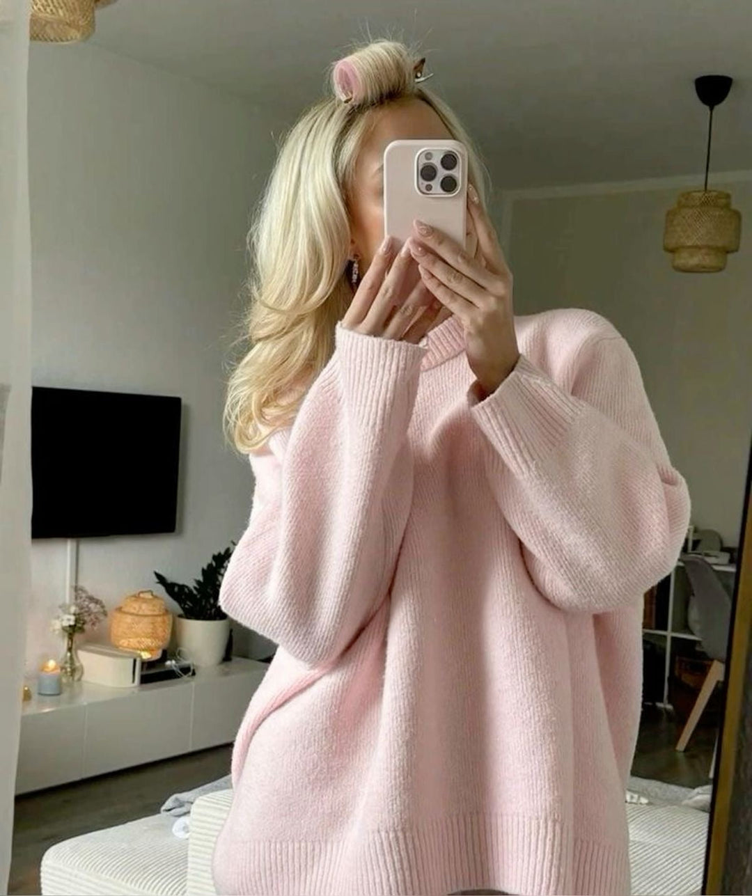 Pull femme oversize matière douce style tendance