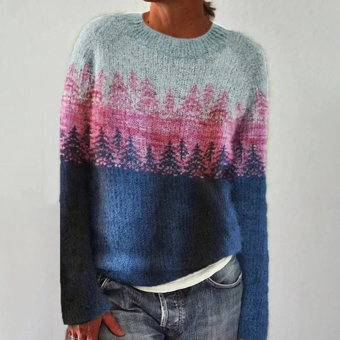 Damenpullover Vintage Stil aus Atmungsaktivem Material