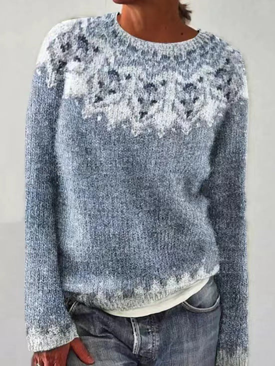 Damenpullover Vintage Stil aus Atmungsaktivem Material